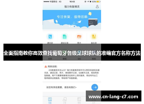 全面指南教你高效查找葡萄牙各级足球球队的准确官方名称方法